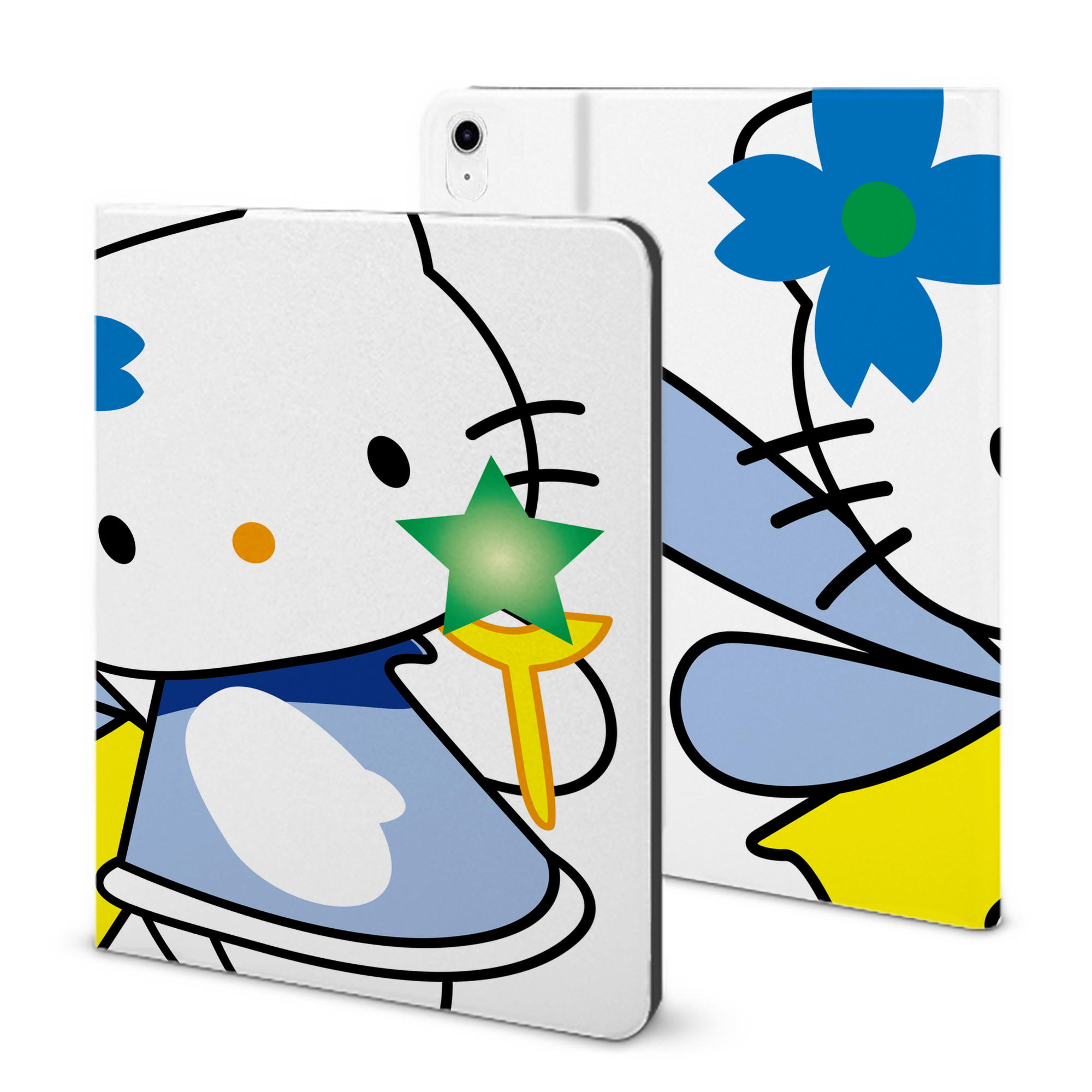 （画像用） Hello Kitty ハローキティ IPad ケース ブック型 PUレザー TPU 耐衝撃 軽量 薄型 ペン収納なし 全面保護 IPad 各モデル対応